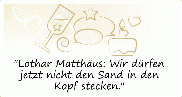Lothar Matthäus: Wir dürfen jetzt nicht den Sand in den Kopf stecken.