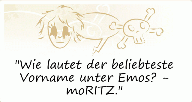 Wie lautet der beliebteste Vorname unter Emos? - moRITZ.